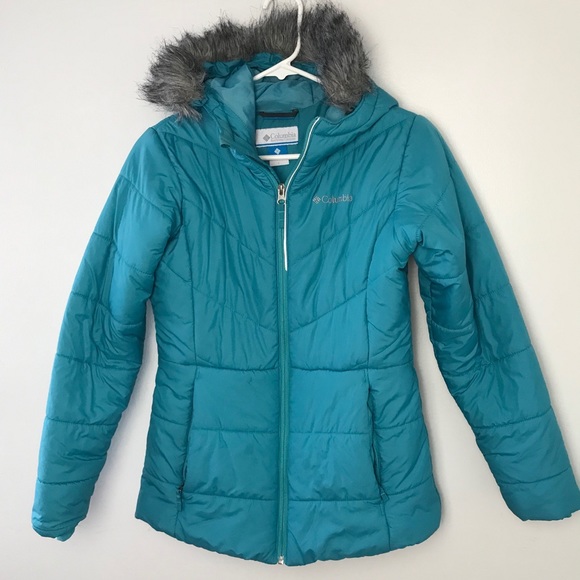 Columbia Jackets & Blazers - Columbia Puffy Teal Coat